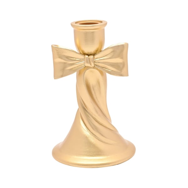 Hestia Gold Ribbon korkea kynttilänjalka
