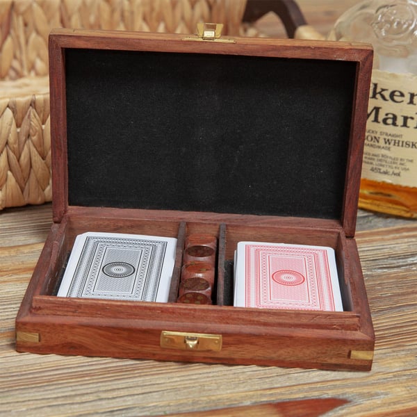 Harvey Makin Wooden Games Set - Cards with Dice