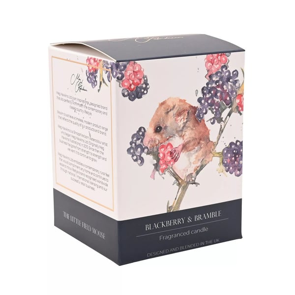 Meg Hawkins 250g kynttilä peltohiiri - karhunvatukka