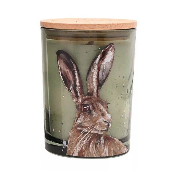 Meg Hawkins 250g Doftljus Hare - Vit Lavendel & Kamomill