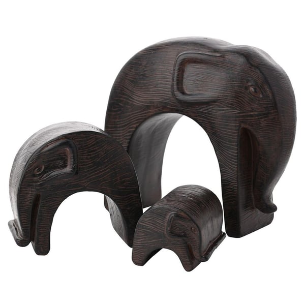 Naturecraft Set med 3 \"Nesting Elephants\"