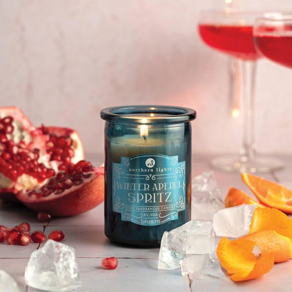 Northern Lights 5oz kynttilä Spirit Jar - Talvinen Aperol Spritz