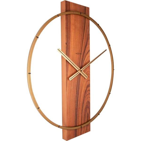 Nextime Carl Wall Clock Wood Brown - 58.2cm