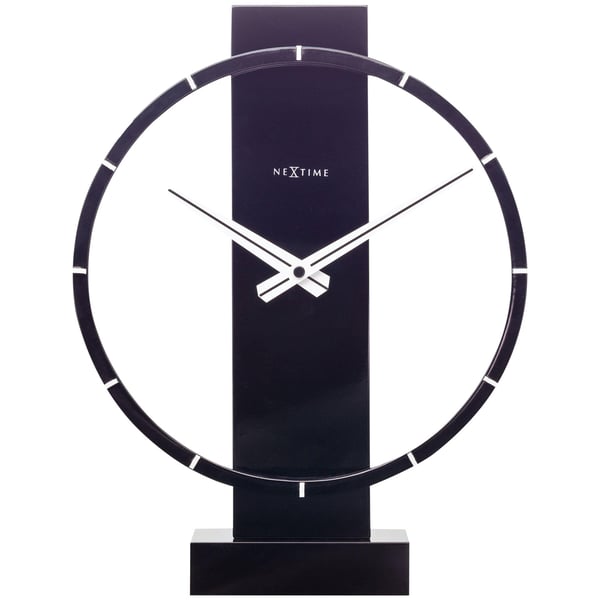 Nextime Carl Liten Bords- eller Väggklocka Trä/Stål Svart - 34cm Nextime Carl Liten Bords- eller Väggklocka Trä/Stål Svart - 34cm