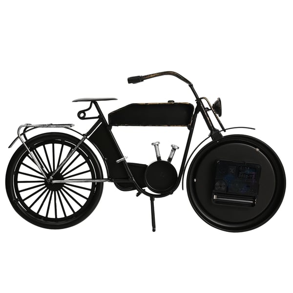 Hometime Metallkaminur - Svart Motorcykel