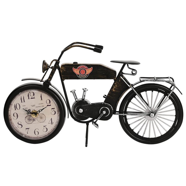 Hometime Metallkaminur - Svart Motorcykel