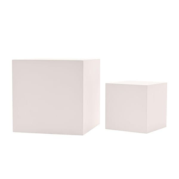 Set of 2 Wooden Display Blocks 10cm and 15cm
