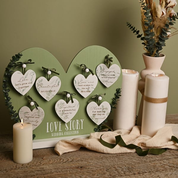 Love Story Hearts on Stand - 42 Hearts + Stand