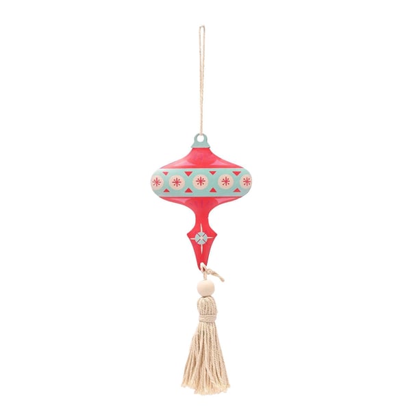 Set Of 4 Hanging Metal Decorations
