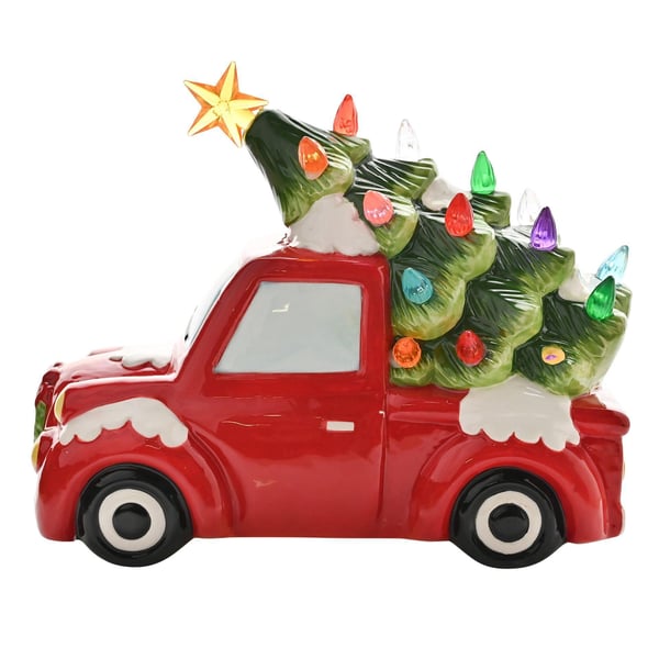 LED Light Up Ornament - Driving Home For Christmas