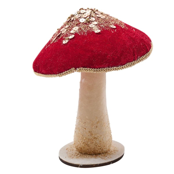 Röd sammetsvamp 17cm