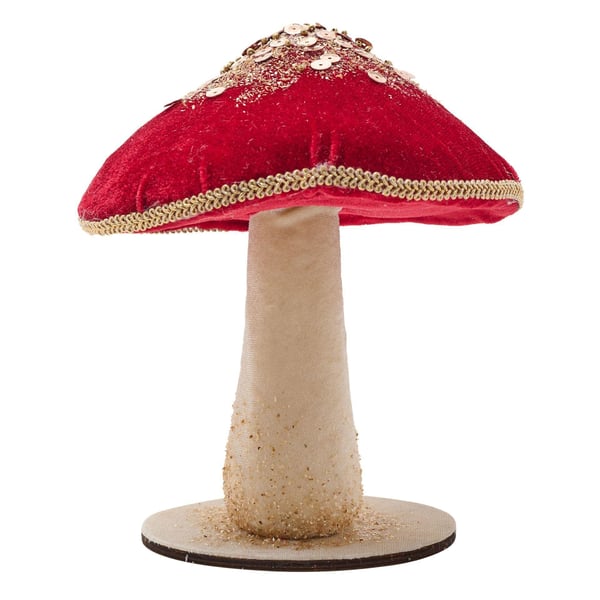 Röd sammetsvamp 17cm