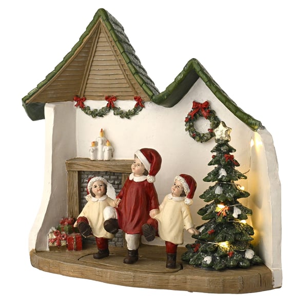 Regal Tidings Christmas Children Dancing Scene with LED.