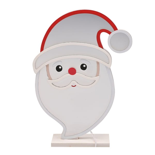 LED Infinity Santa Mirror Light