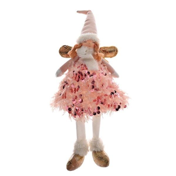 Aurelia Angel - 48cm LED light Sitting Angel with Dangling legs