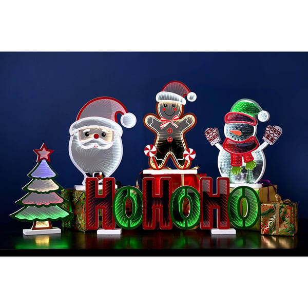Infinity Xmas Tree LED Stand Light - 32cm