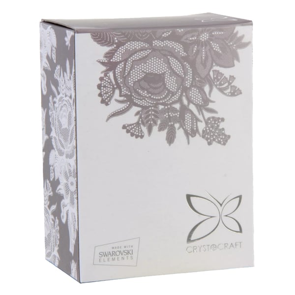Crystocraft For You Nan Chrome Plated Butterfly Ornament