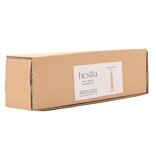 Hestia Travertin Pelarprydnad