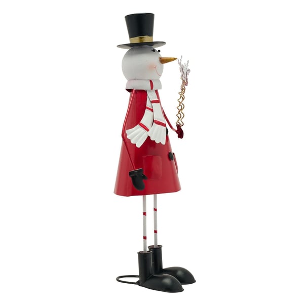 The Seasonal Gift Co. Metallinen lumiukkokoriste