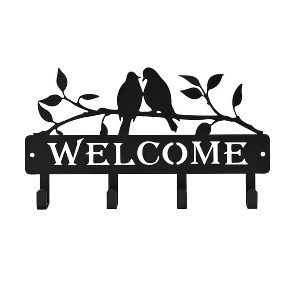 Country Living Welcome Metal Hook Gardening Plaque