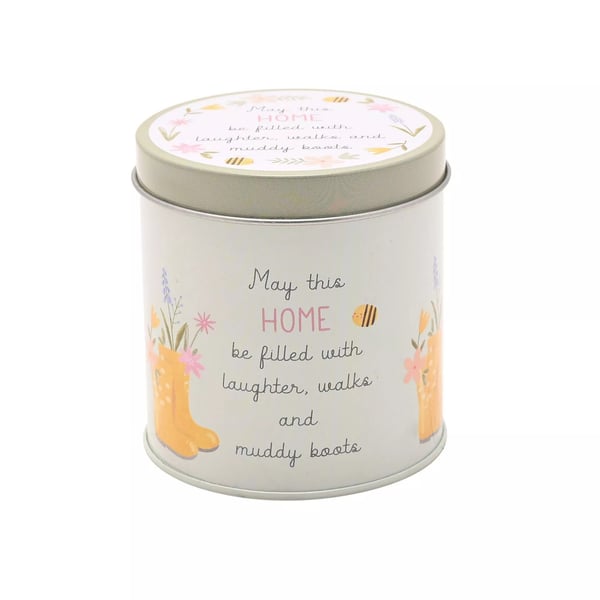 Celebrations Love Life Lemon Home Tin Scented Candle