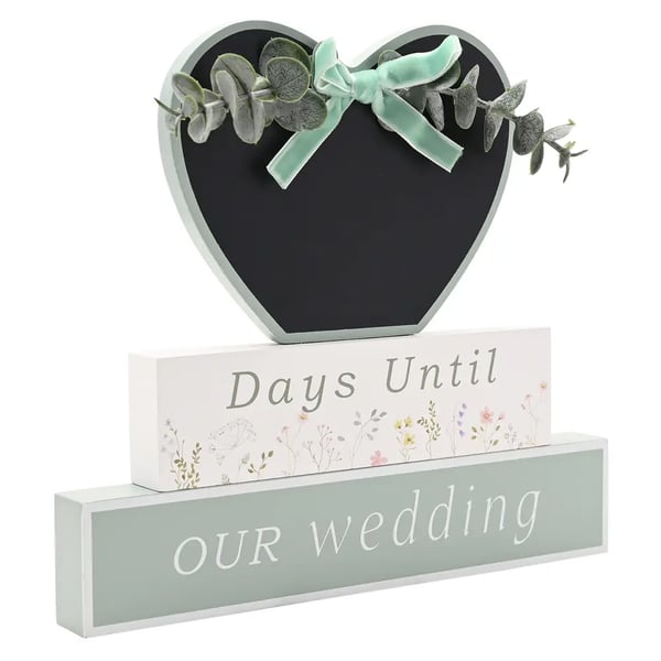 Celebrations Love Story Countdown Wildflower Plaque