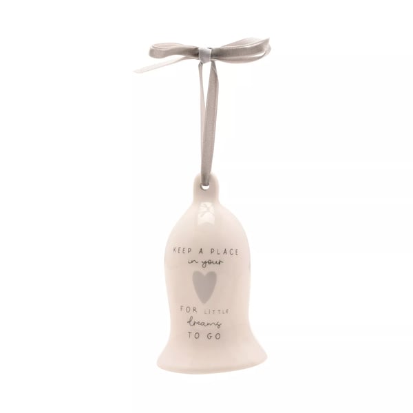 Celebrations Moments Dreams Ceramic Bell Hanging Ornament