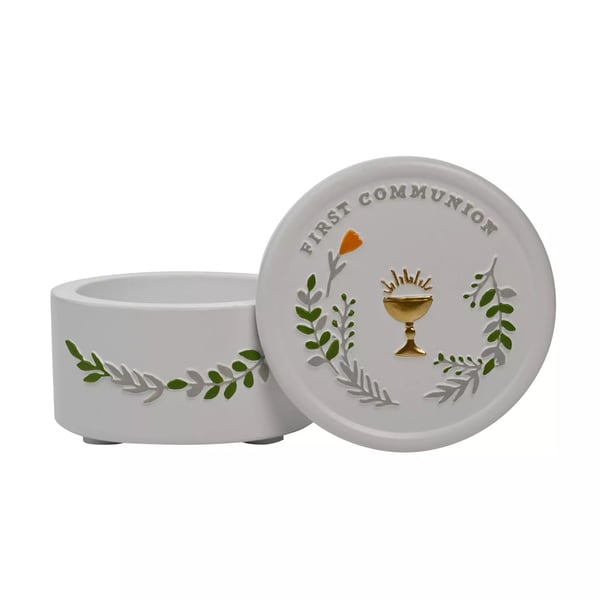 Celebrations Communion Resin Trinket Box