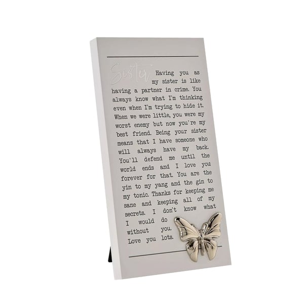 Celebrations Moments Sisters Plaque