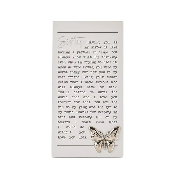 Celebrations Moments Sisters Plaque