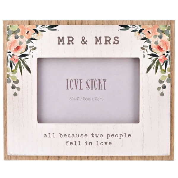 Celebrations Love Story ´Mr & Mrs´ Single Photo Frame