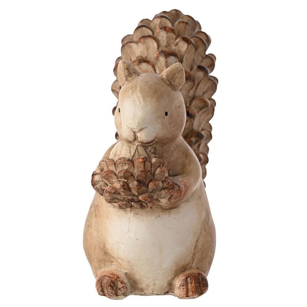 Country Living Wood Effect Resin Squirrel - Large