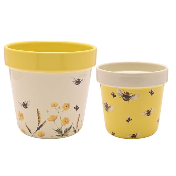 Country Living Set med 2 krukor - Bin Country Living Set med 2 krukor - Bin