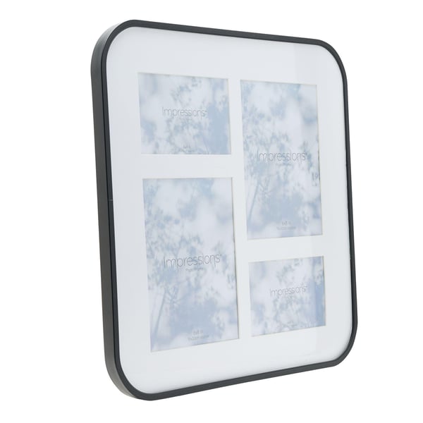 Impressions Black Collage Frame Holds 4 Photos - 16 x 16