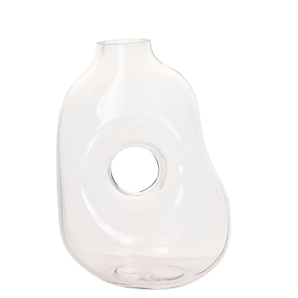 Hestia handgjord färgad glasvas - abstrakt