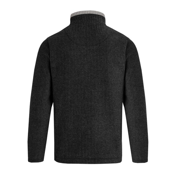 Weird Fish Mens Newark Grid Eco Friendly Quarter Zip Fleece Top