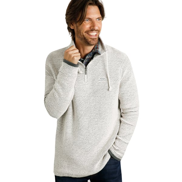 Weird Fish Mens Cruiser Macaroni Quarter Zip Pullover