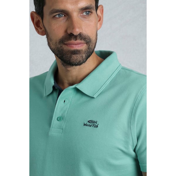 Weird Fish Mens Miles Pique Organic Polo Shirt