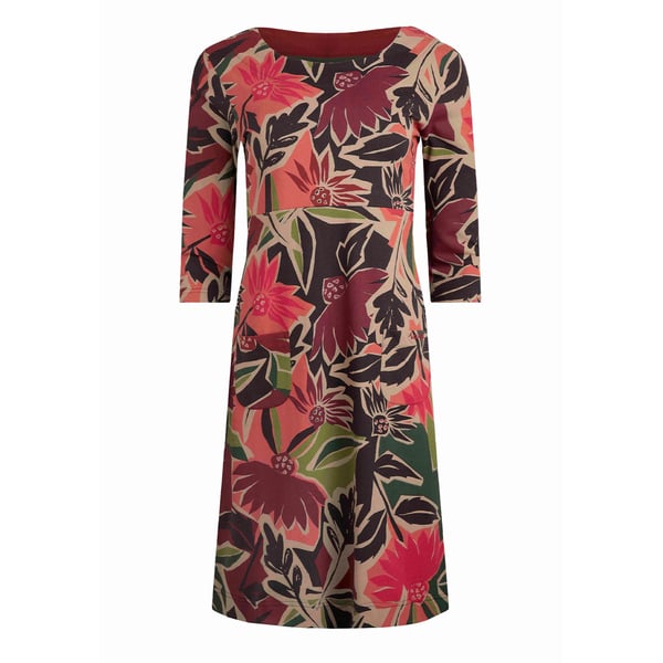 Weird Fish Womens/Ladies Starshine Abstract Floral Jersey Organic Dress