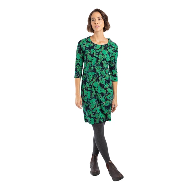 Weird Fish Womens/Ladies Shafika Printed Jersey Midi Dress