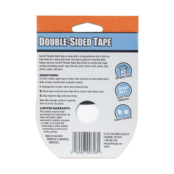 Gorilla Double Sided Tape 35mm x 7.3m