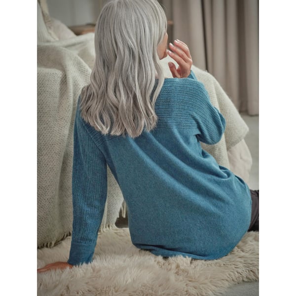 WoolOvers Womens/Ladies Cashmere Boat Neck Jumper