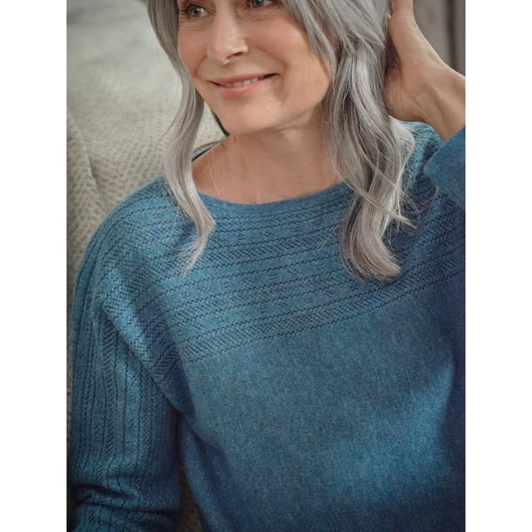 WoolOvers Womens/Ladies Cashmere Boat Neck Jumper