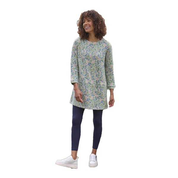 WoolOvers Womens/Ladies Leaf Jacquard Textured Tunic