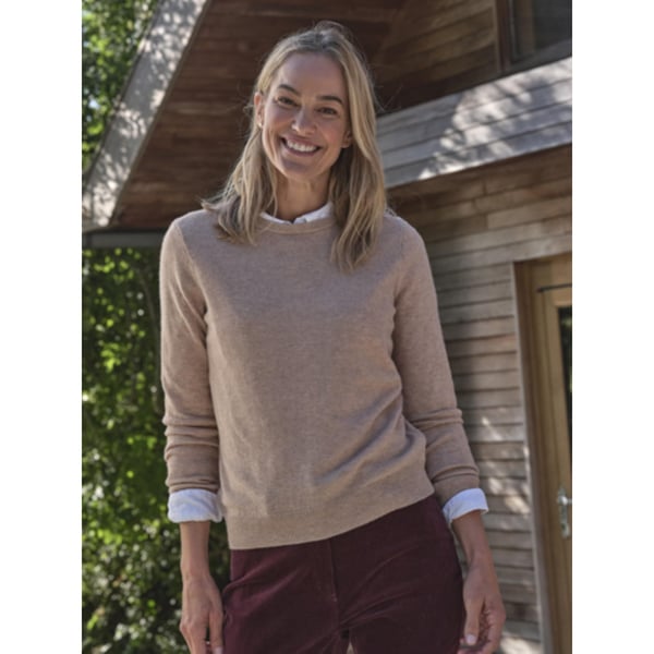 WoolOvers Womens/Ladies Cashmere Crew Neck Jumper
