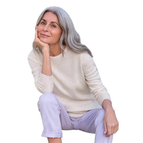 WoolOvers Womens/Ladies Cashmere Crew Neck Jumper