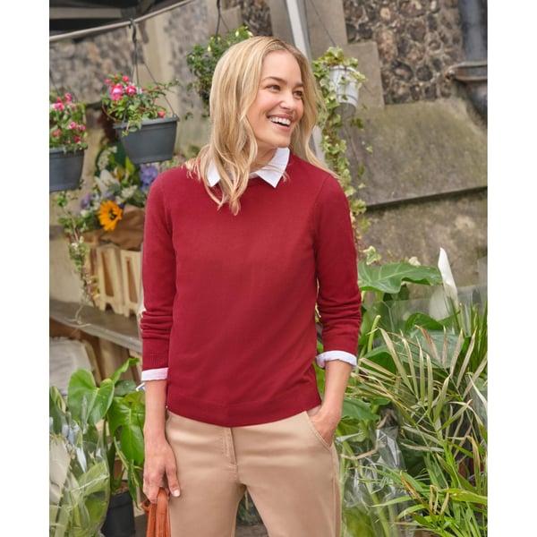 WoolOvers Womens/Ladies Cashmere Crew Neck Jumper