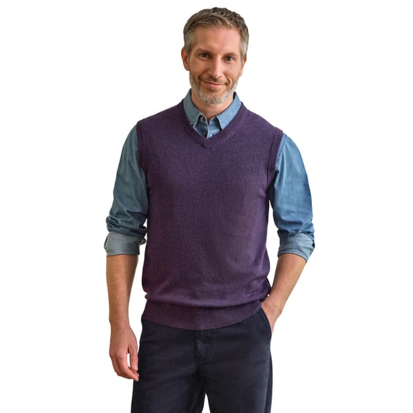 WoolOvers Mens Cashmere Sweater Vest