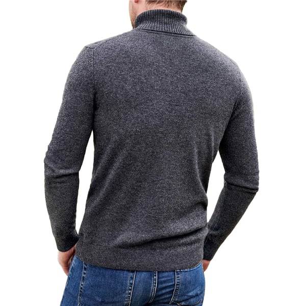 WoolOvers Mens Polo Neck Jumper