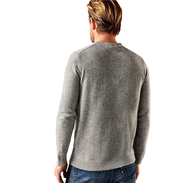 WoolOvers Mens Lambswool Crew Neck Jumper